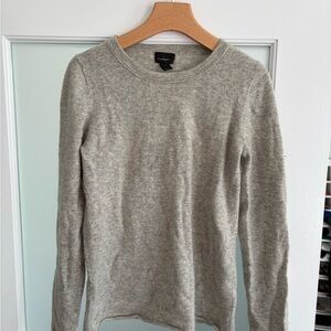 J. Crew Light Gray Women's Crew Neck Cashmere Sweater